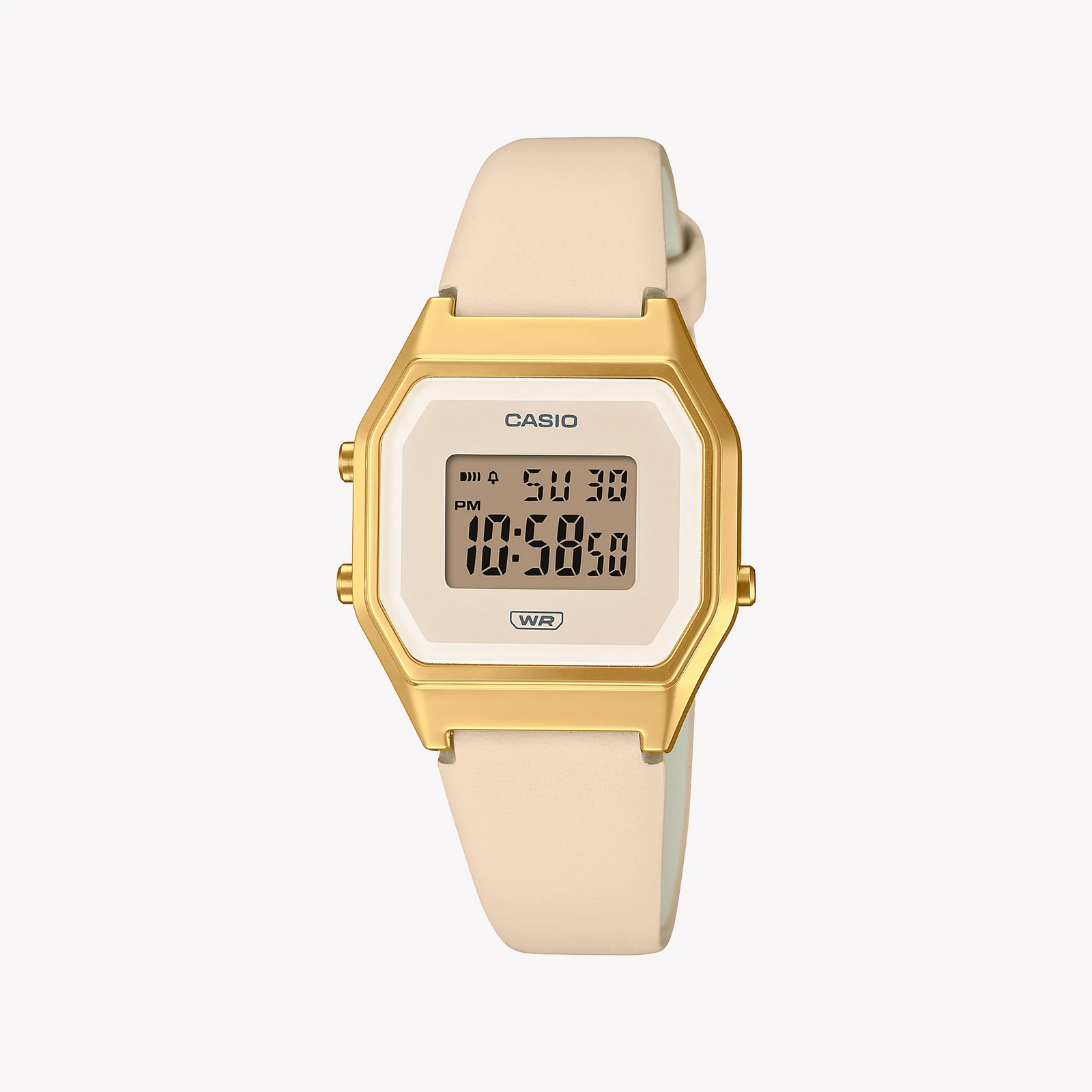 Casio Women's Gold Digital Watch, Leather Band | La680wegl-4df by i-watch