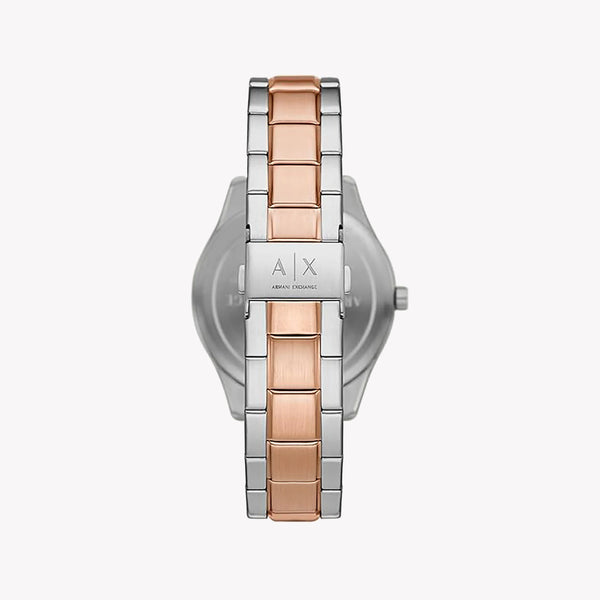 ARMANI EXCHANGE AX1874 - BOLD ELEGANCE MEN'S WATCH WITH SILVER-ROSE GOLD BAND & BLUE DIAL-i-Watch-3