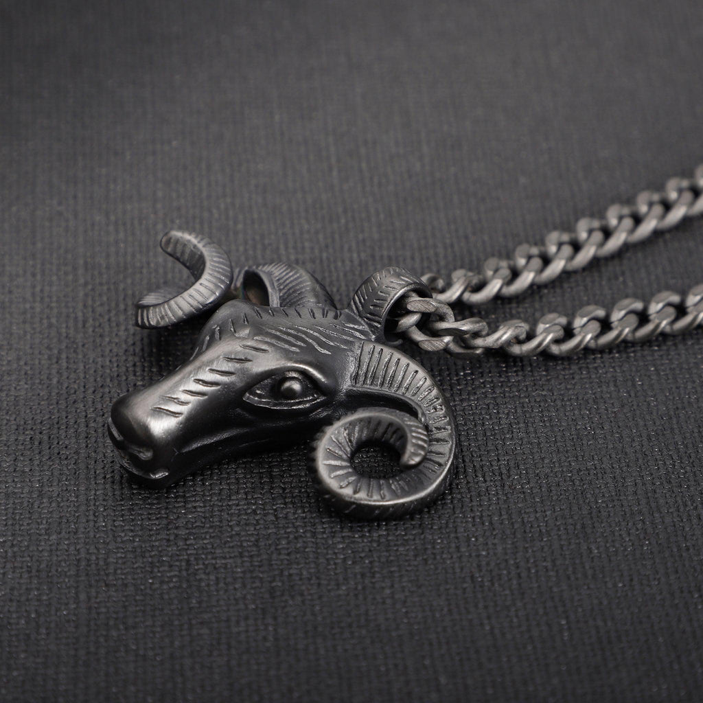 Zink Men's Black Stainless Steel Necklace | Zjpd023gn