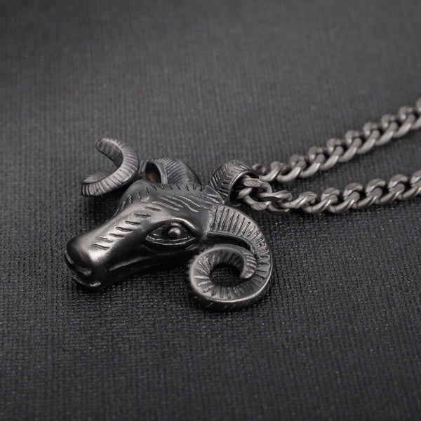 Zink Men's Black Stainless Steel Necklace | Zjpd023gn