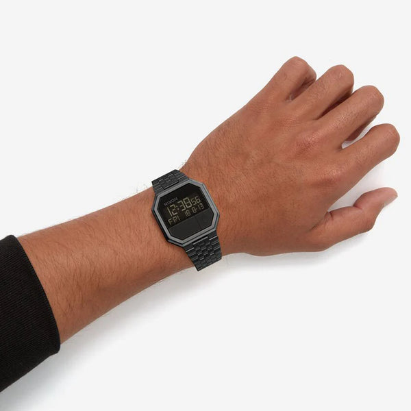 Nixon Men's Black Stainless Steel Watch, Black Dial | A158-001 by i-watch