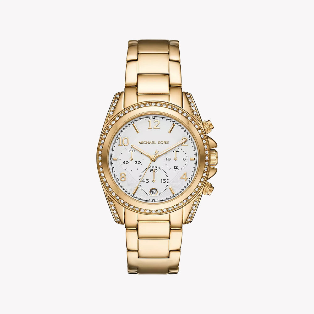 Michael Kors Men's Gold Stainless Steel Watch, White Dial | Mk6762 by i-watch