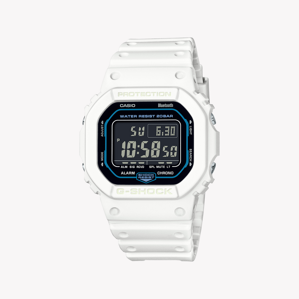 CASIO G-SHOCK DW-B5600SF-7DR CHIC RESILIENCE - MEN'S STYLISH WHITE DIGITAL TIMEPIECE