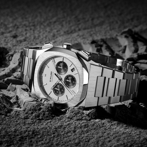 D1 MILANO Men's Silver Stainless Steel Watch, Silver Dial | D1-CHBJ05 by i-watch