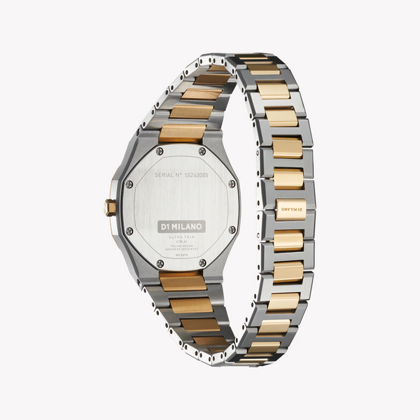D1 MILANO Women's Gold & Silver Watch, Silver Dial | D1-UTBL34 by i-watch