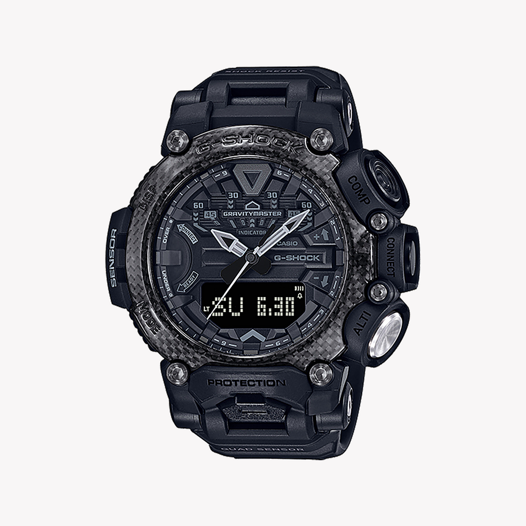 CASIO G-SHOCK GR-B200-1BDR - TOUGH LUXURY UNISEX WATCH WITH BLACK RESIN BAND & DIGITAL FUNCTIONALITY