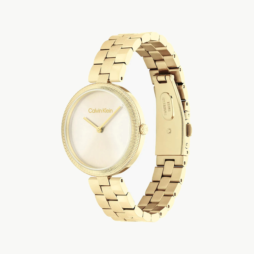 CK CALVIN KLEIN NEW COLLECTION - RADIANT GOLD SOPHISTICATION WOMEN'S WATCH-i-Watch-2