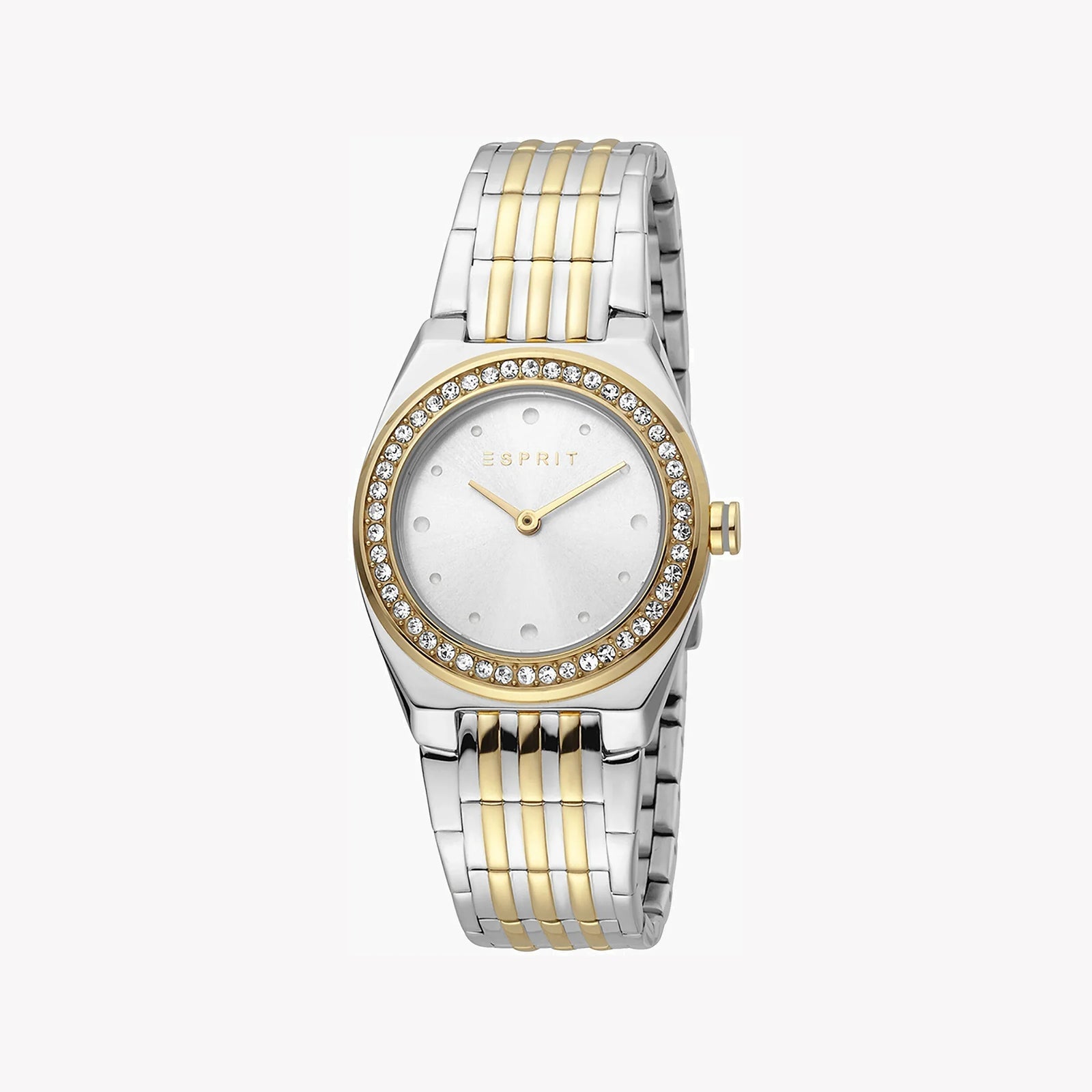 Esprit Women's Silver & Gold Stainless Steel Watch, Silver Dial | Es1l195m0015 by i-watch