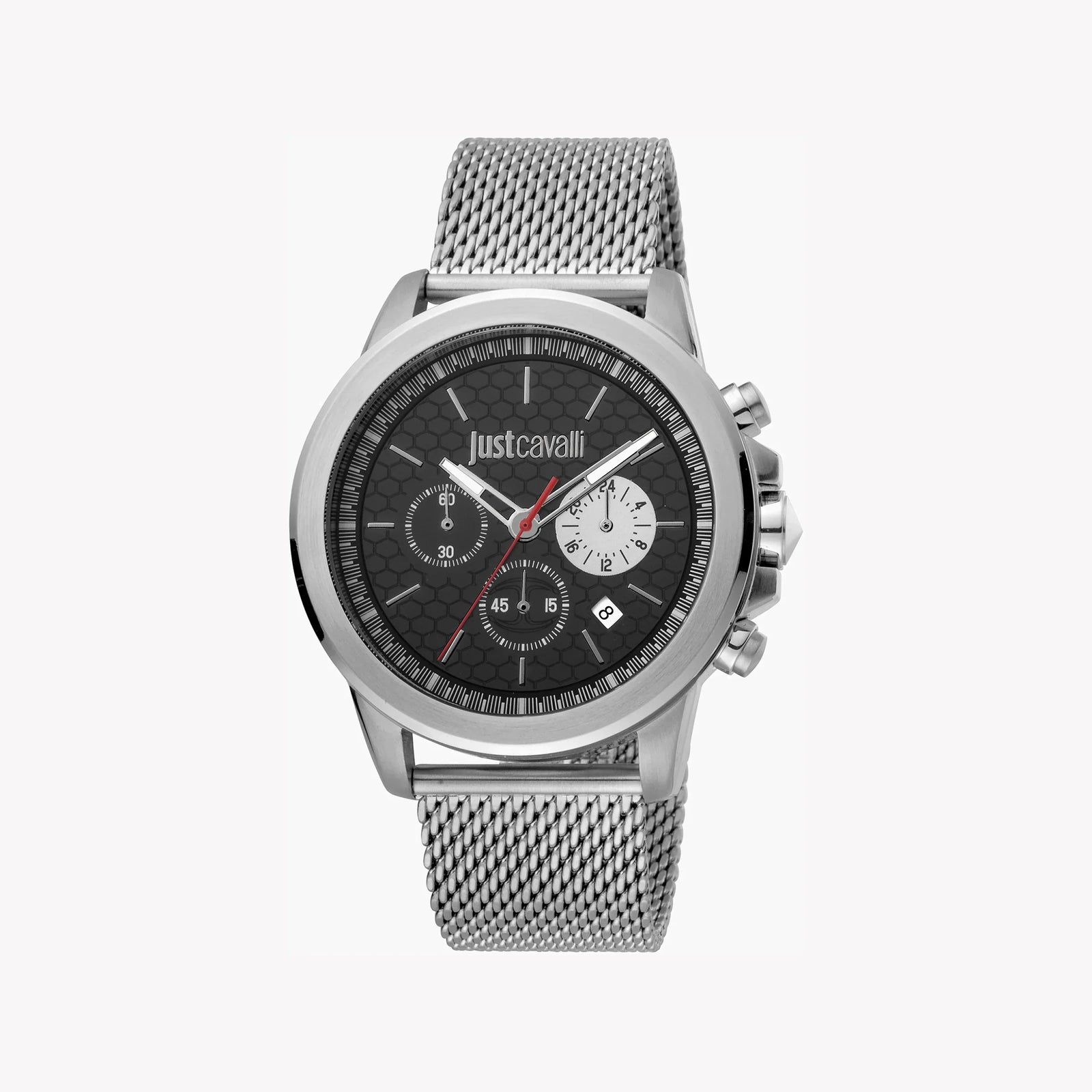 Just Cavalli Men's Silver Watch, Black Dial | Jc1g140m0065 by i-watch