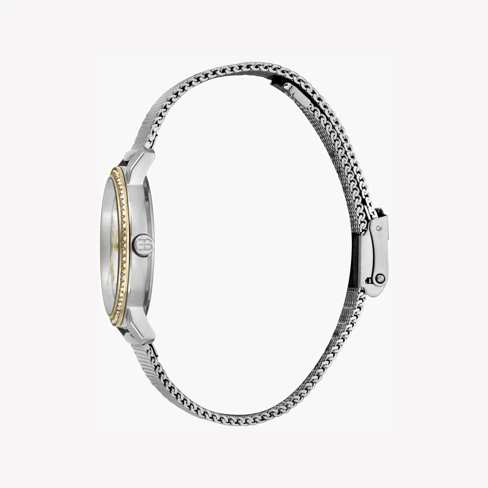 Esprit Women's Silver & Gold Stainless Steel Watch, Silver Dial | Es1l119m0045 by i-watch