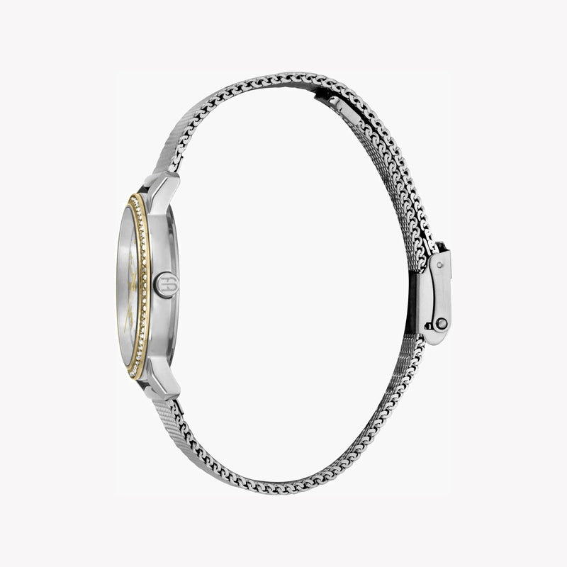 Esprit Women's Silver & Gold Stainless Steel Watch, Silver Dial | Es1l119m0045 by i-watch