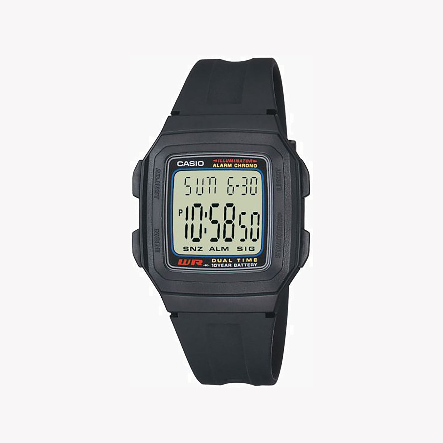 CASIO F-201W-1ADF Analog 34 mm Case Unisex Watch