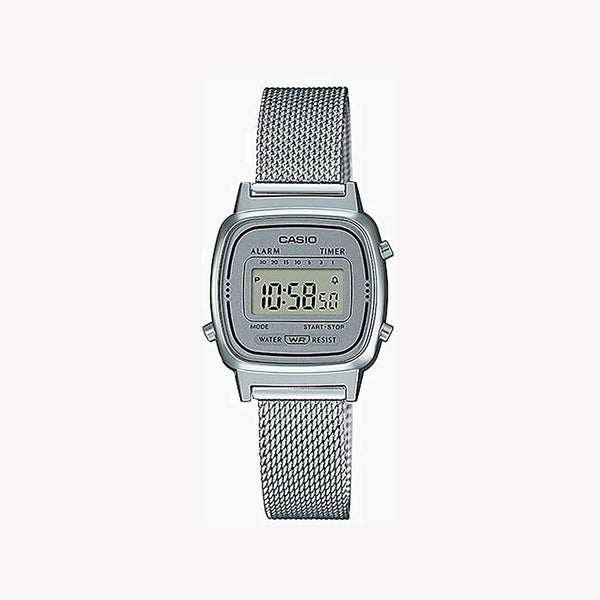 Casio La670wem-7df Elegant Timepiece - Stylish Silver Mesh Women's Watch by i-watch