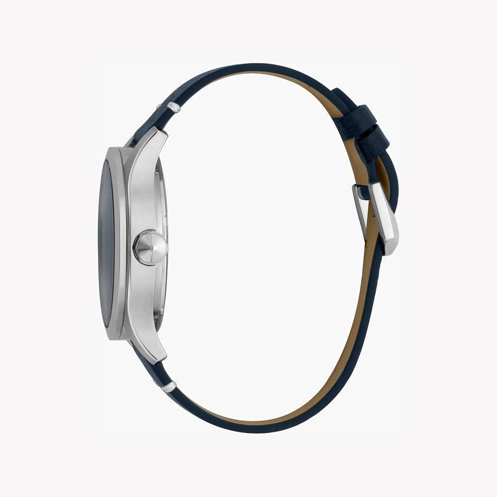 JUST CAVALLI JC1G108L0015 ELEGANT BLUE DIAL MEN'S WATCH – SOPHISTICATED STAINLESS STEEL & LEATHER-i-Watch-2