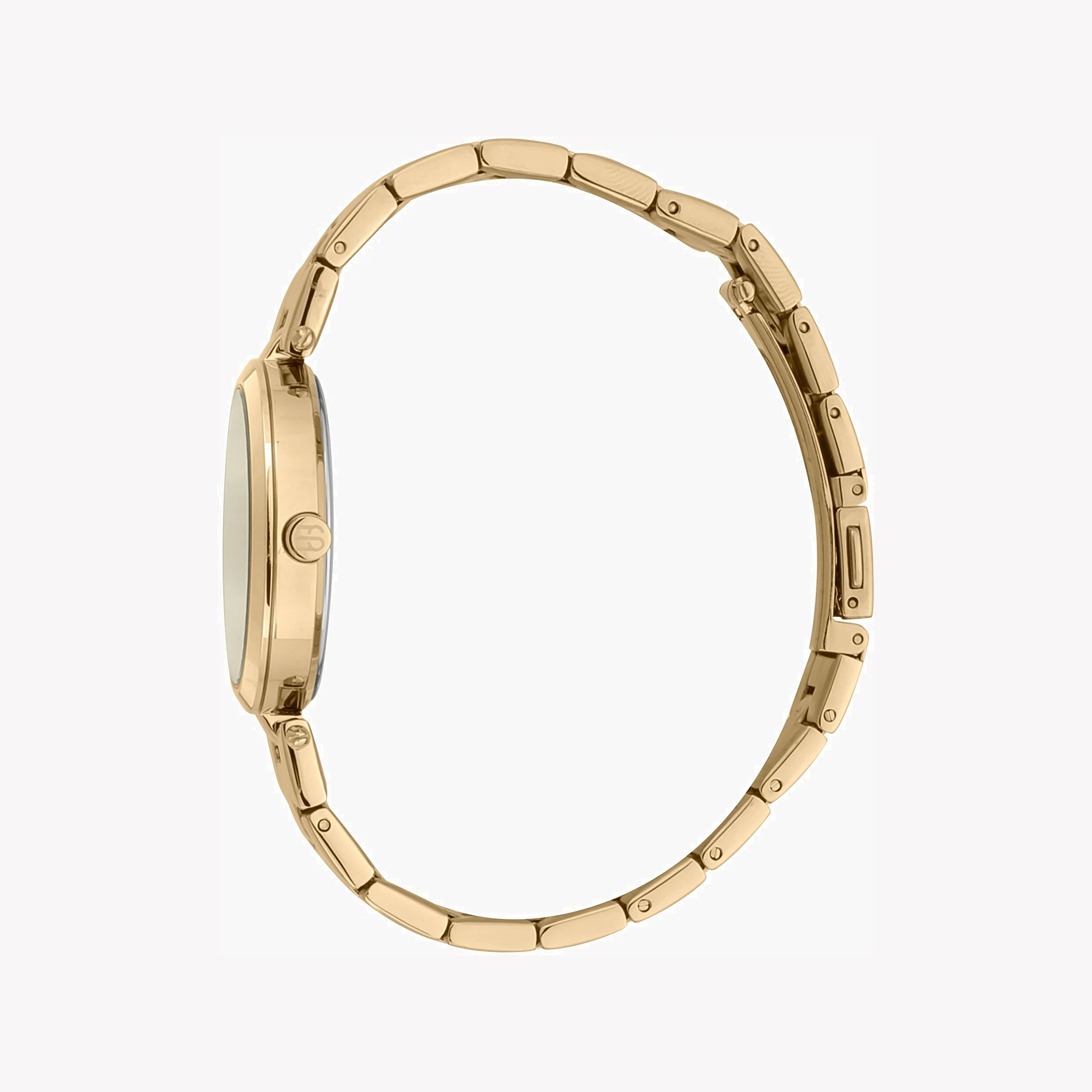 ESPRIT Women's Watch with Gold Stainless Steel Case and Gold Stainless Steel Band