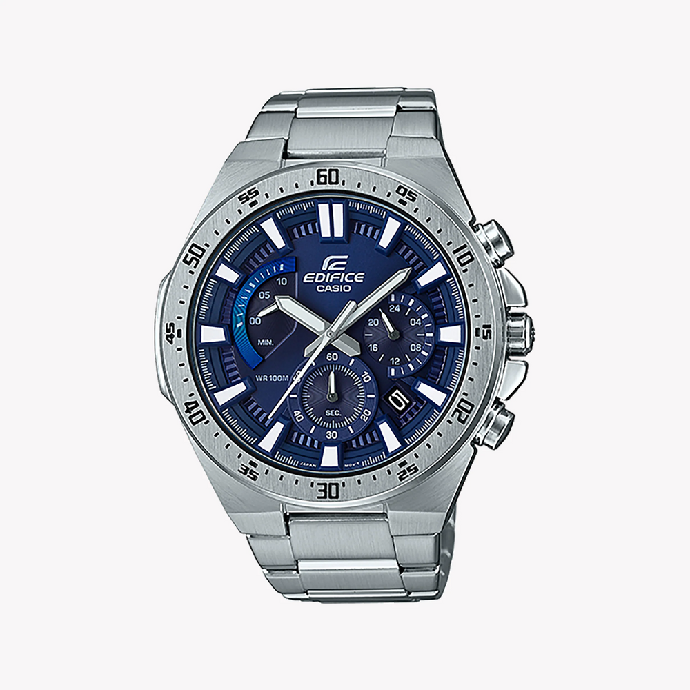 Casio Edifice Efr-563d-2avudf - Sporty Elegance Men's Watch With Blue Dial & Stainless Steel Band by i-watch
