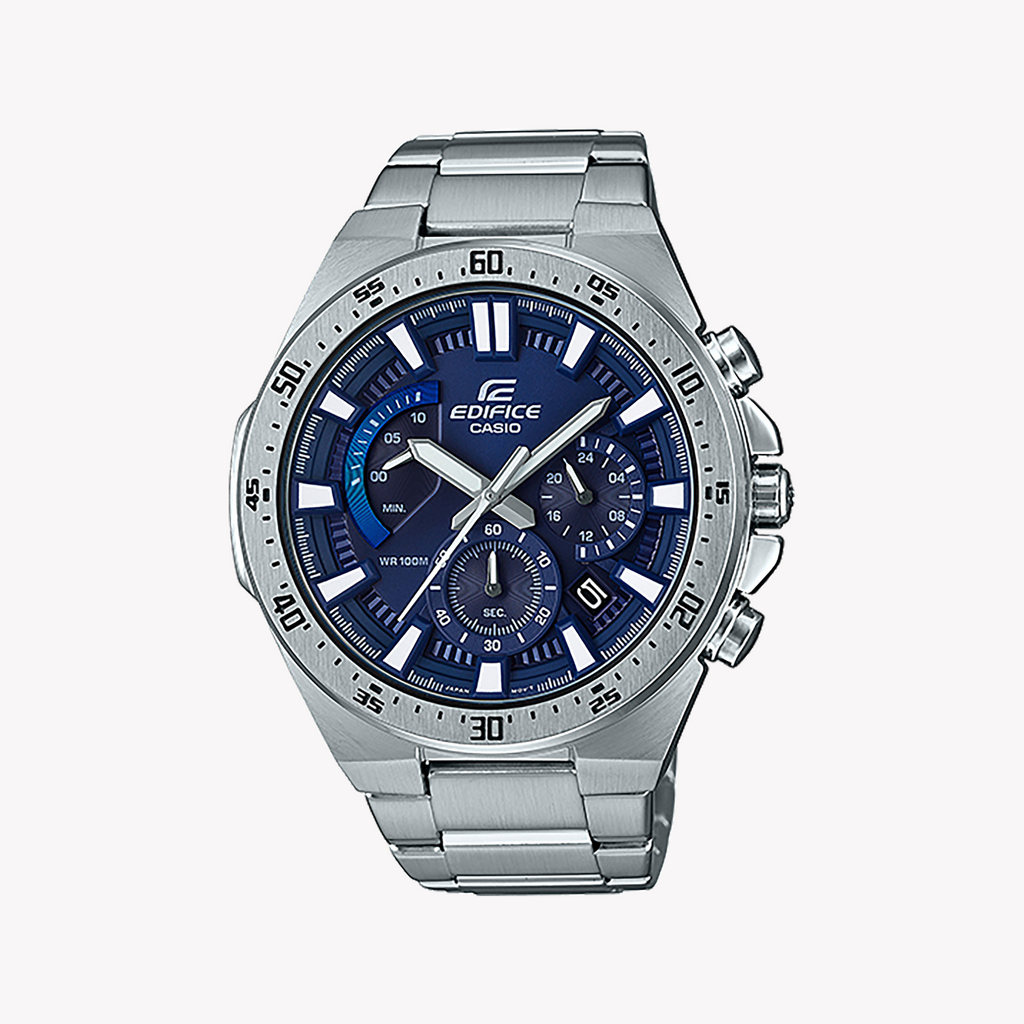 CASIO EDIFICE EFR-563D-2AVUDF - SPORTY ELEGANCE MEN'S WATCH WITH BLUE DIAL & STAINLESS STEEL BAND