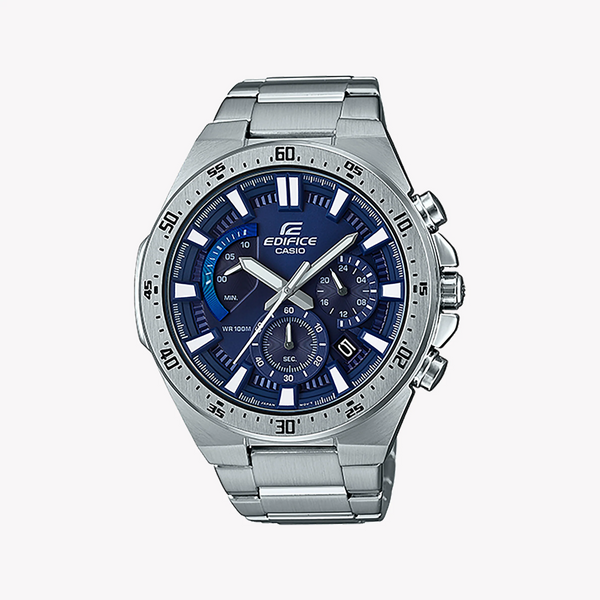 Casio Edifice Efr-563d-2avudf - Sporty Elegance Men's Watch With Blue Dial & Stainless Steel Band by i-watch