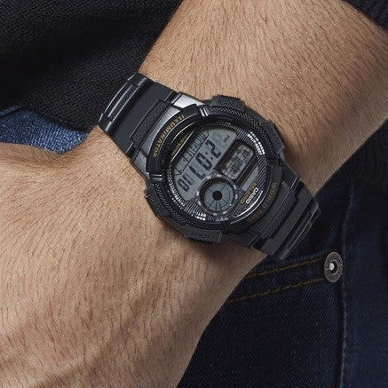 Casio Men's Black Resin Watch, 48mm | Ae-1000w-1avdf