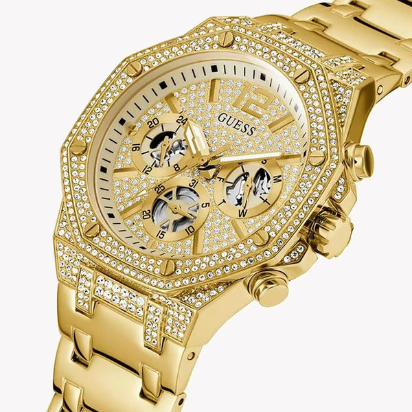 Guess Men's Gold Stainless Steel Watch, Gold Dial | Gw0419g2 by i-watch