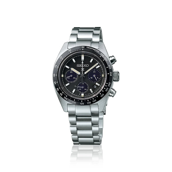 Seiko Men's Black Stainless Steel Watch, Silver Band | Ssc819p1 by i-watch