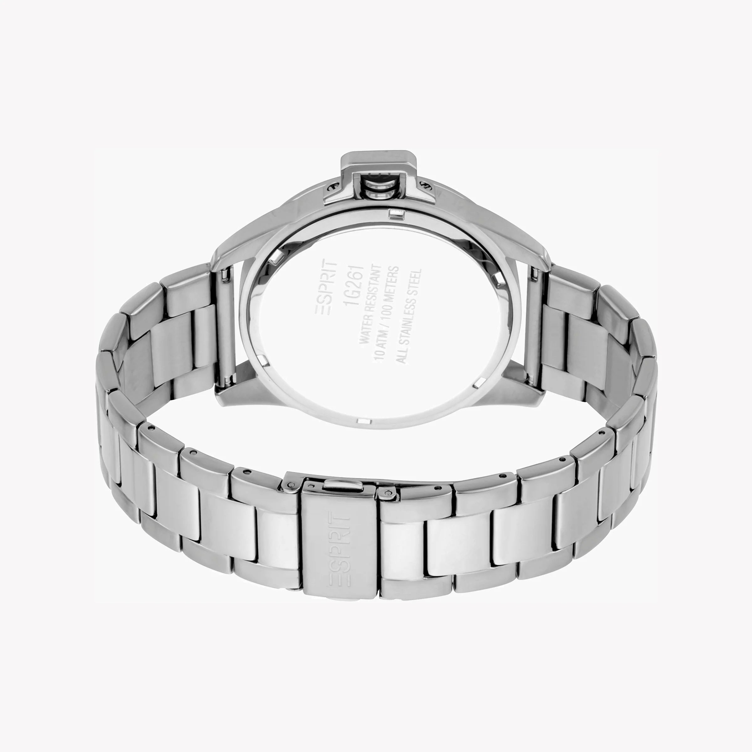 ESPRIT MEN'S SILVER STAINLESS STEEL WATCH - TIMELESS STYLE & DURABILITY 43MM