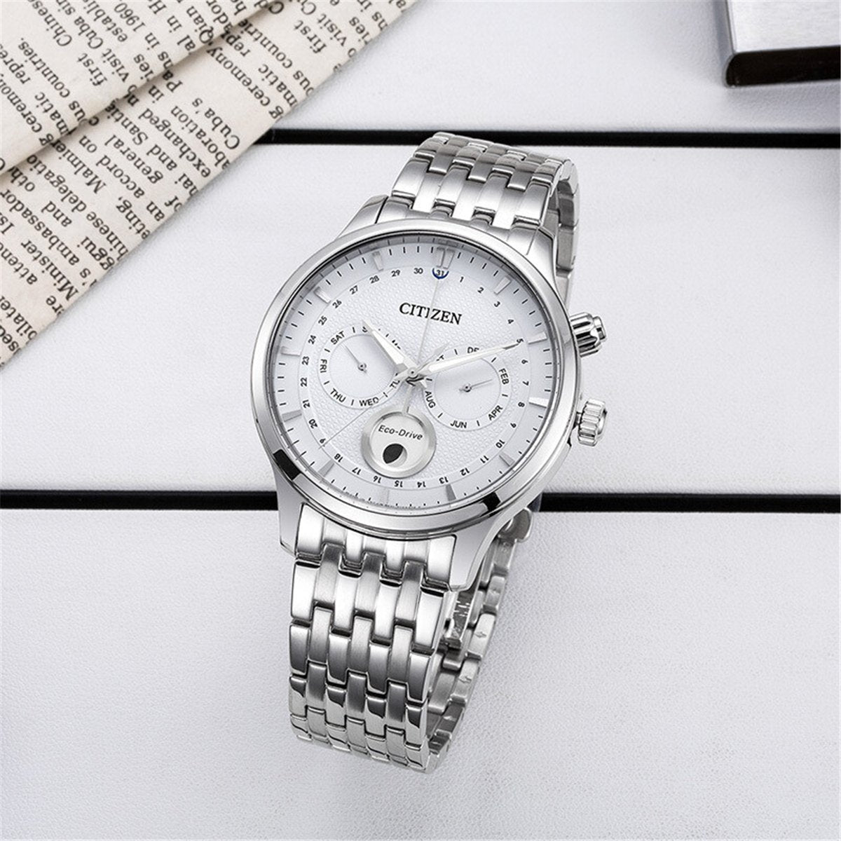 CITIZEN AP1050-56A - ELEGANT ECO-DRIVE TIMEPIECE WITH FULL CALENDAR FUNCTIONALITY