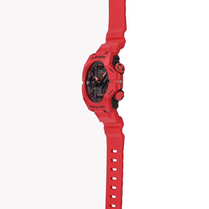 Casio Men's Red Resin Watch, Black Dial | Ga-B001-4aer by i-watch