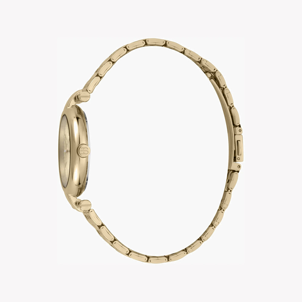 Esprit Women's Gold Stainless Steel Watch, Champagne Dial | Es1l049m0055 by i-watch