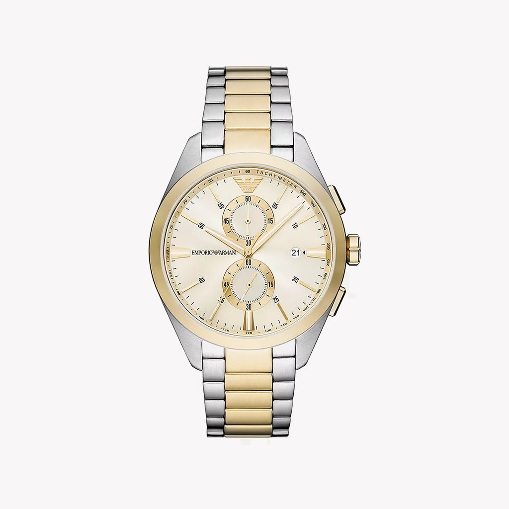 "Emporio Armani AR11605 - Graceful Allure Women's Watch with Radiant Silver & Gold Accents"