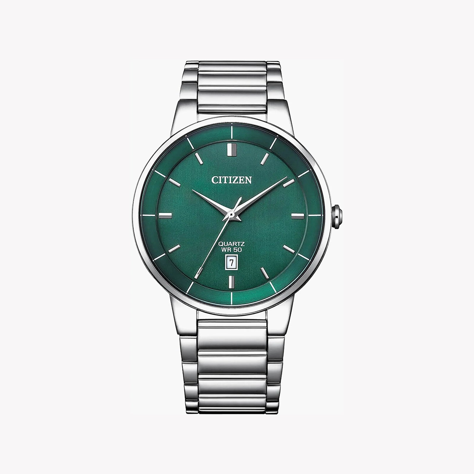 Citizen Men's Silver Watch, Green Dial | Bi5120-51x by i-watch