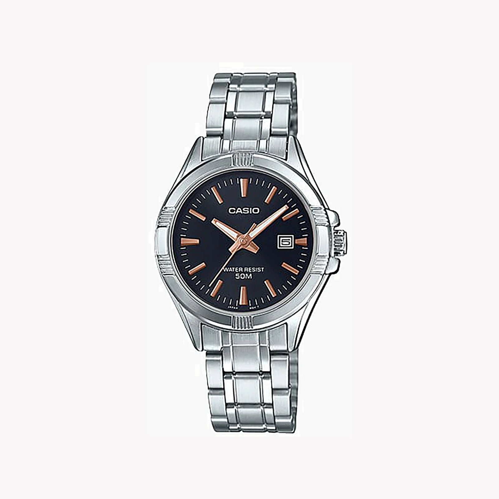 Casio Women's Stainless Steel Watch, Black Dial | Ltp-1308d-1a2v by i-watch