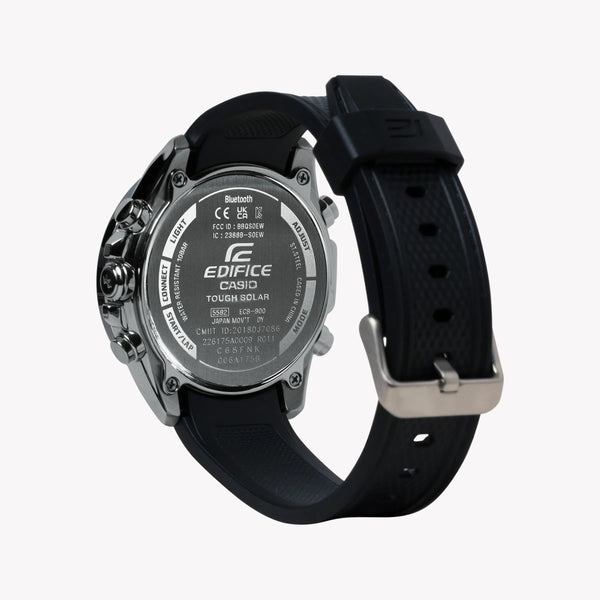 Ecb Men's Stainless Steel Watch, Black Resin Strap | Ecb-900mp-1aef by i-watch