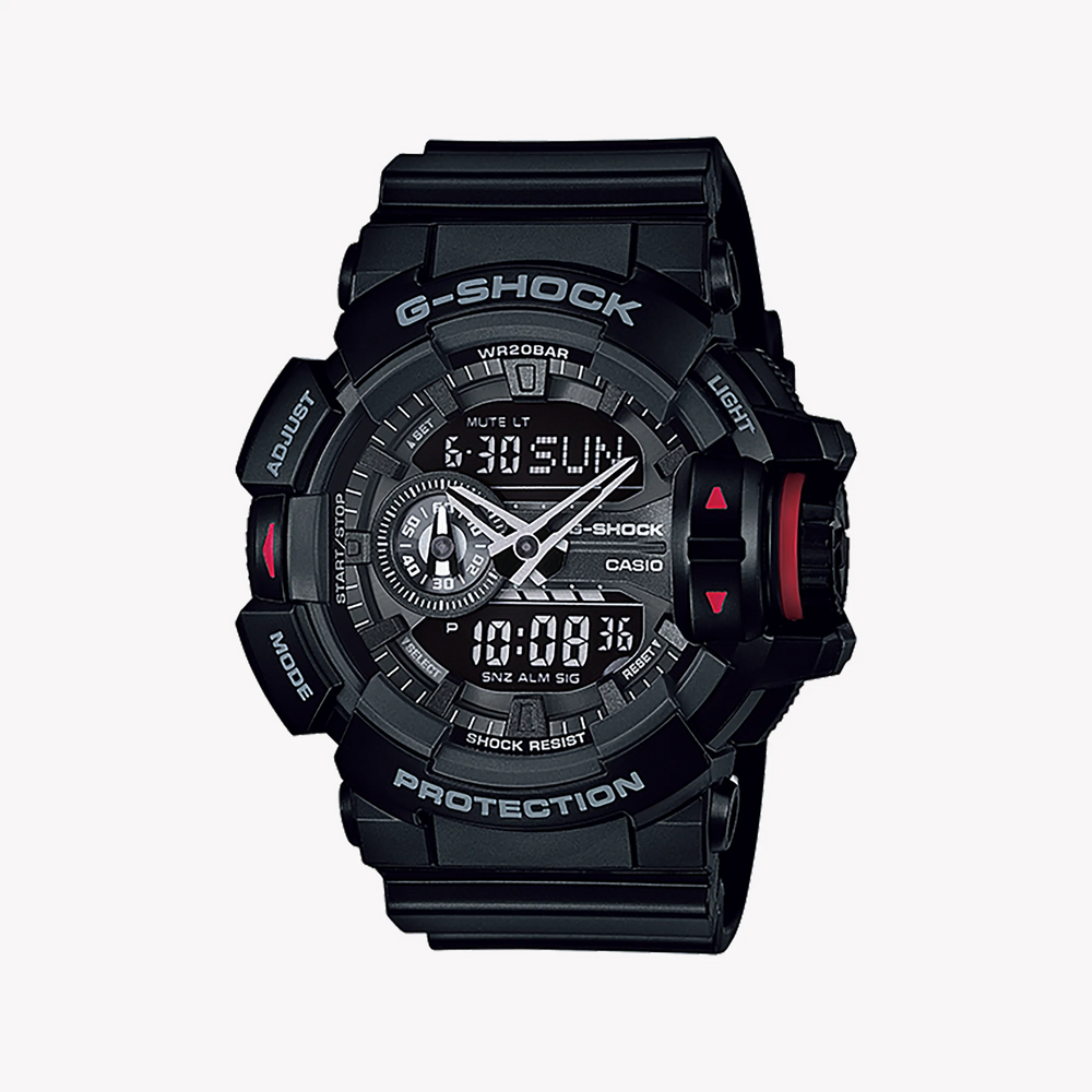G-Shock Men's Black Resin Watch, Sleek Design | Ga-400-1bhdr by i-watch