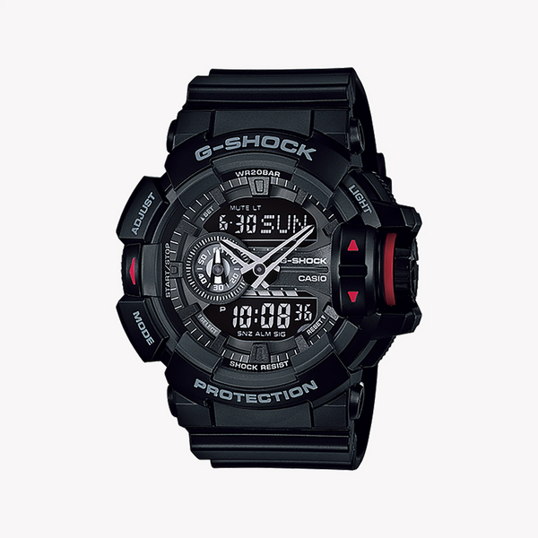 G-Shock Men's Black Resin Watch, Sleek Design | Ga-400-1bhdr by i-watch