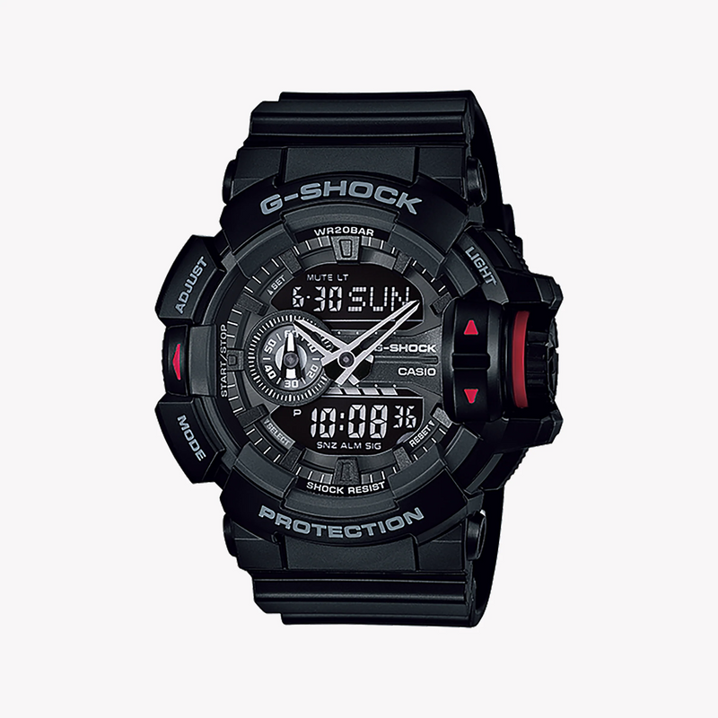 G-Shock Men's Black Resin Watch, Sleek Design | Ga-400-1bhdr by i-watch