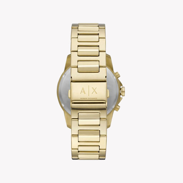 Armani Exchange Men's Gold Watch, Black Dial | Ax1721