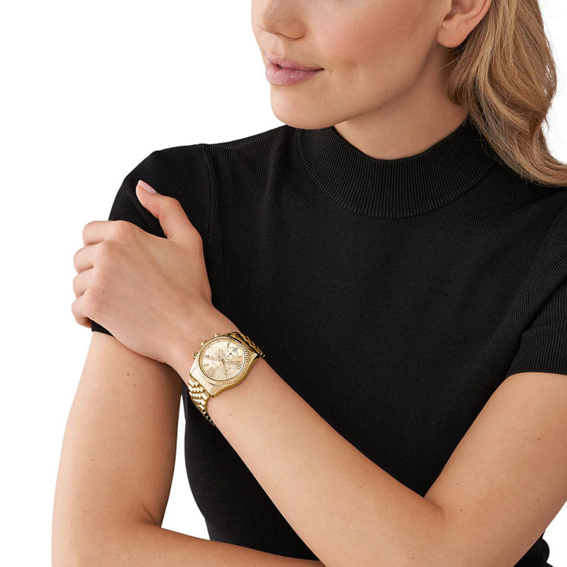 Michael Kors Women's Gold Stainless Steel Watch, Gold Dial | Mk7378 by i-watch