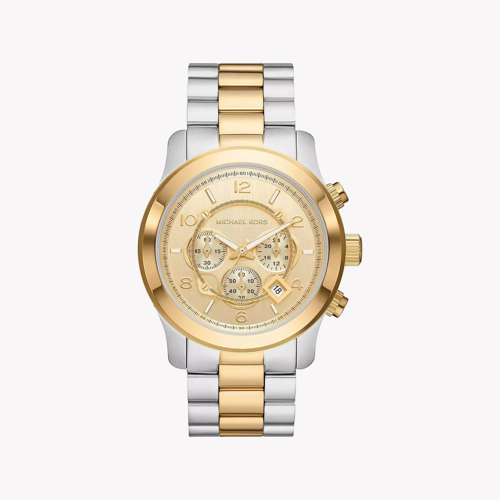 Michael Kors Men's Silver-Gold Watch, Gold Dial | Mk9075 by i-watch
