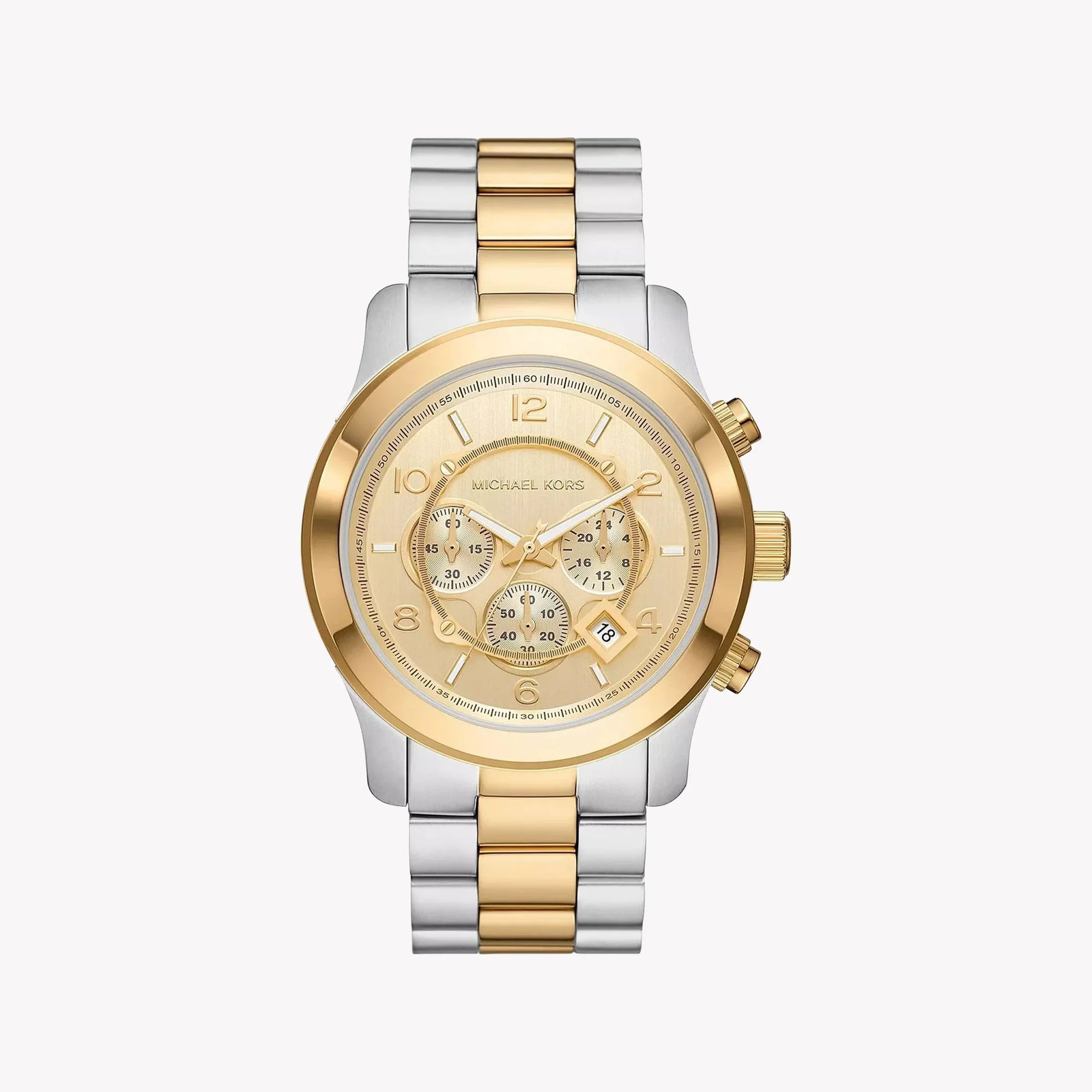 Michael Kors Men's Silver-Gold Watch, Gold Dial | Mk9075 by i-watch