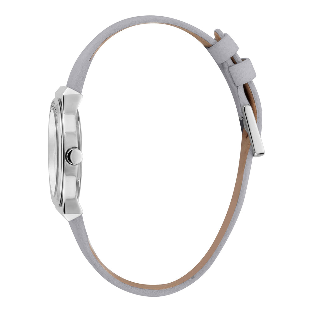 Esprit Women's Watch With Silver Stainless Steel Case And Gray Leather Band by i-watch