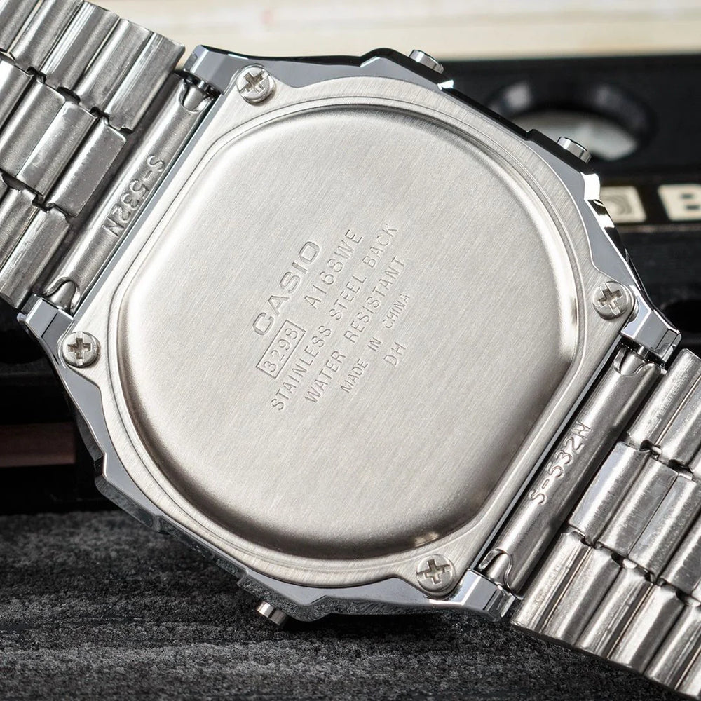 Casio Men's Resin/Metal Watch, Silver Dial | A168wem-1ef by i-watch