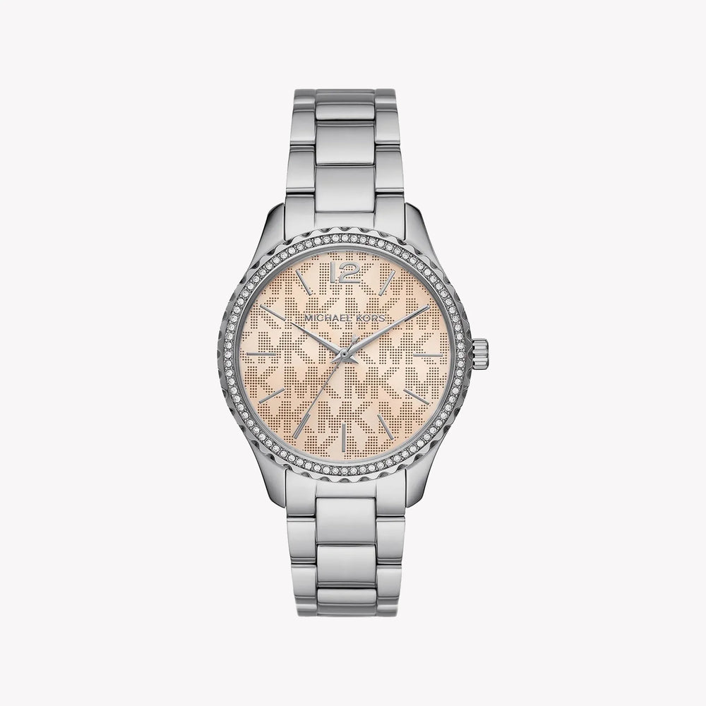 Michael Kors Women's Silver Stainless Steel, Pink Dial | Mk7298 by i-watch