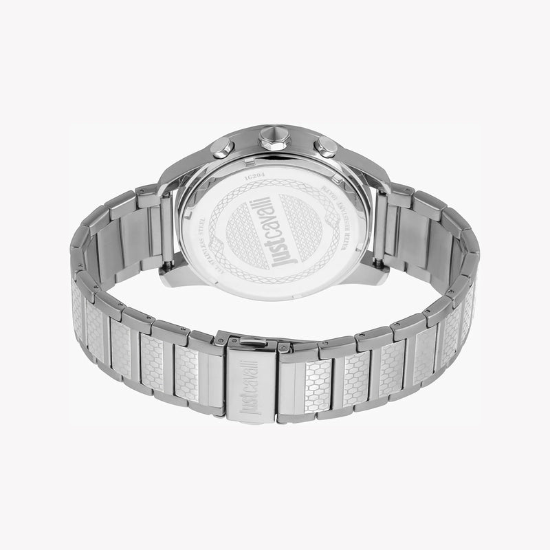 Just Cavalli Men's Silver Watch, Black Dial | Jc1g204m0055 by i-watch