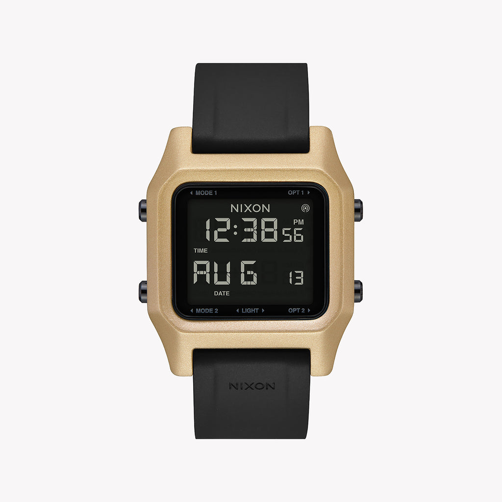 NIXON A1282-010 DARE TO SHINE - BOLD BLACK & GOLD UNISEX DIGITAL WATCH