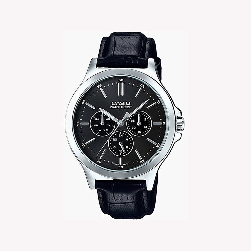 CASIO MTP-V300L-1AUD - TIMELESS ELEGANCE - MEN'S CLASSIC LEATHER STRAP WATCH-i-Watch-4
