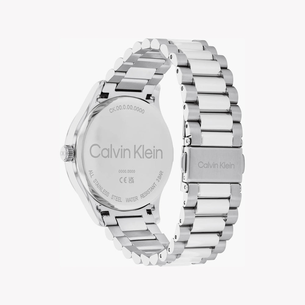 Calvin Klein Men's Silver Stainless Steel Watch, Silver Dial | Mod. 25200342 by i-watch