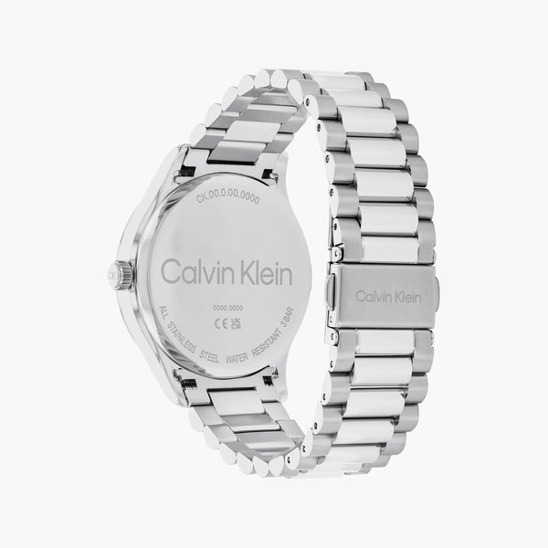 Calvin Klein Men's Silver Stainless Steel Watch, Silver Dial | Mod. 25200342 by i-watch
