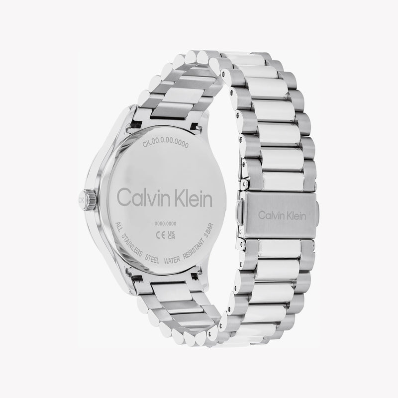 Calvin Klein Men's Silver Stainless Steel Watch, Silver Dial | Mod. 25200342 by i-watch