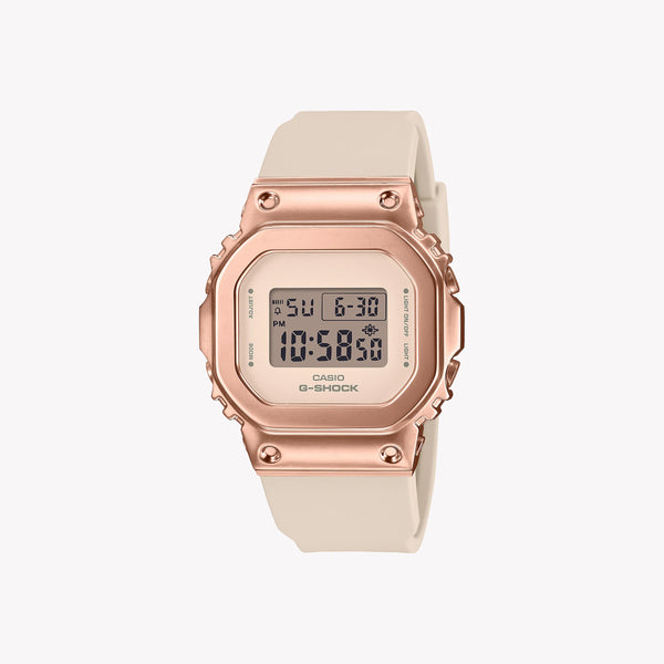 Casio G-Shock Women's Rose Gold Resin, Beige | Gm-S5600pg-4er by i-watch